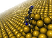 Bipyridine on gold surface
