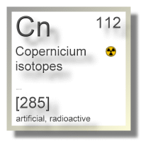Copernicium isotopes