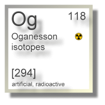 Oganesson isotopes