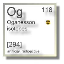Oganesson isotopes Oganesson isotopes