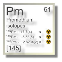 Promethium isotopes Promethium isotopes