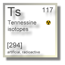 Tennessine isotopes Tennessine isotopes