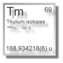Thulium isotopes Thulium isotopes