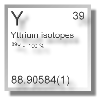 Yttrium isotopes