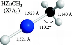 Methylzinc hydride molecule